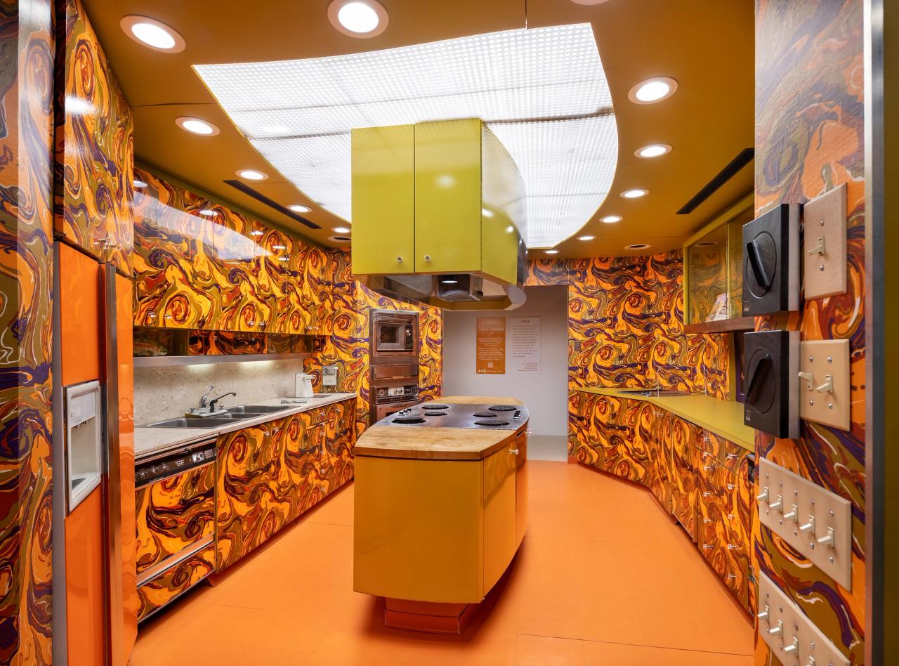 The Ebony Test Kitchen, as featured in Harris’s exhibition “African/American: Making the Nation’s Table” (2022) at The Africa Center in New York City. (Photo: Francis Dzikowski. Courtesy the Museum of Food and Drink)
