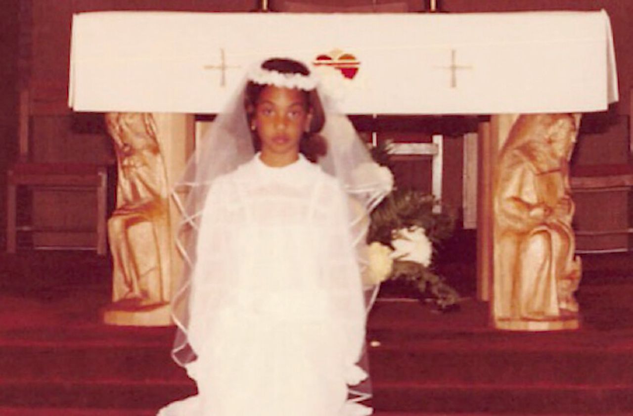 Gay as a child at her first Communion. (Courtesy Roxane Gay)