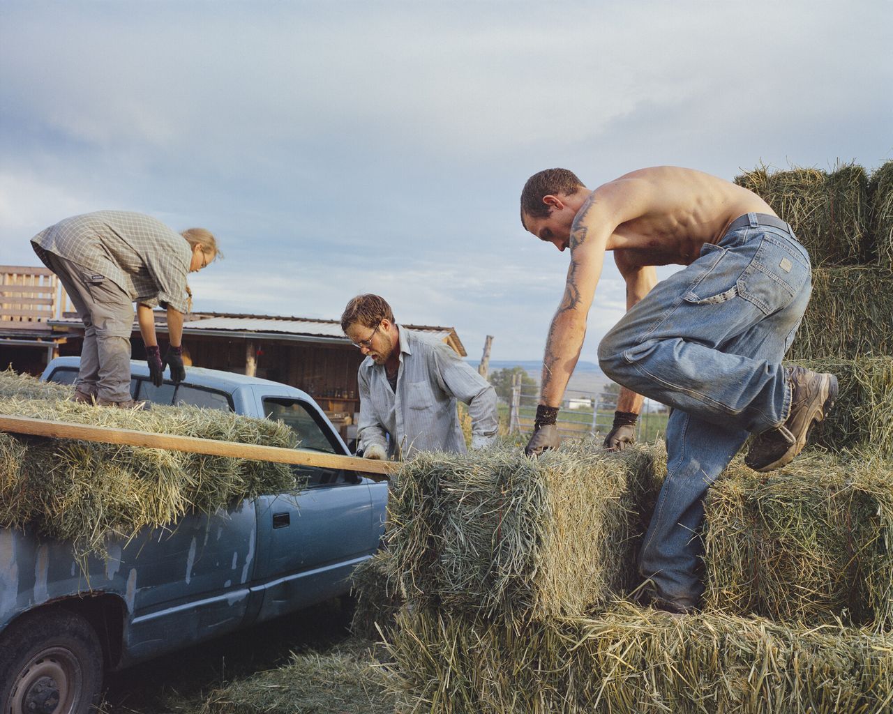 “Farmhands, Hotchkiss, Colorado, 2014” from Bailey’s series “The North Fork.” (Courtesy Trent Davis Bailey)