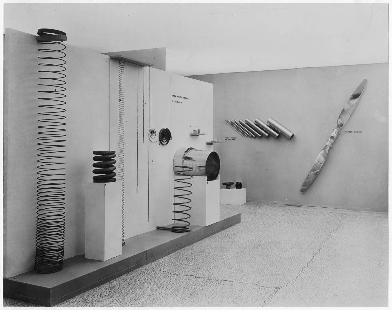 Installation view of the MoMA exhibition "Machine Art" (1934). (Photo: Paul Parker. © The Museum of Modern Art/Licensed by SCALA / Art Resource, NY)