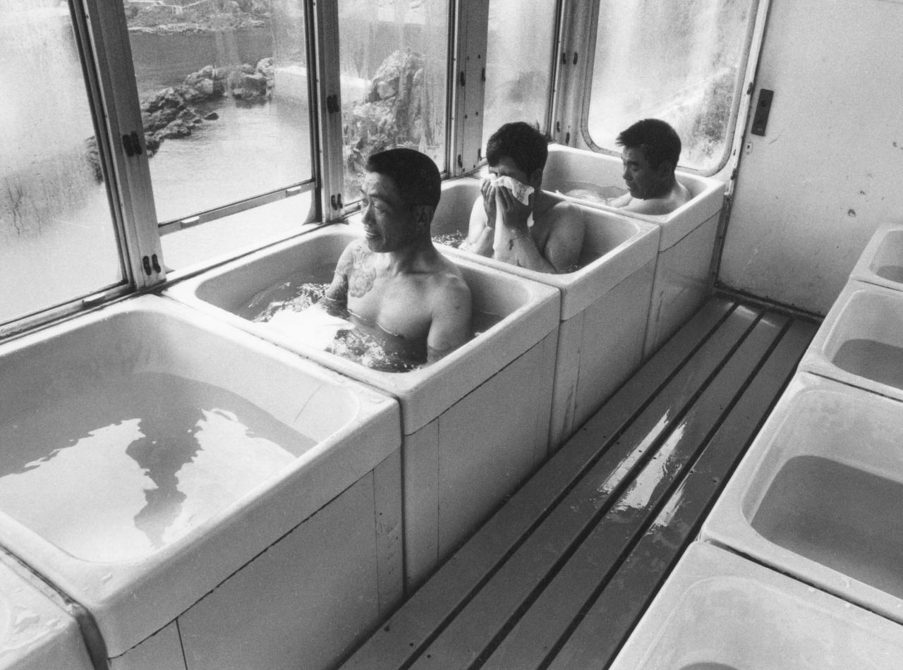 Images from Undesigning the Bath (reissued in 2024) by Koren. (Courtesy Blunk Books)
