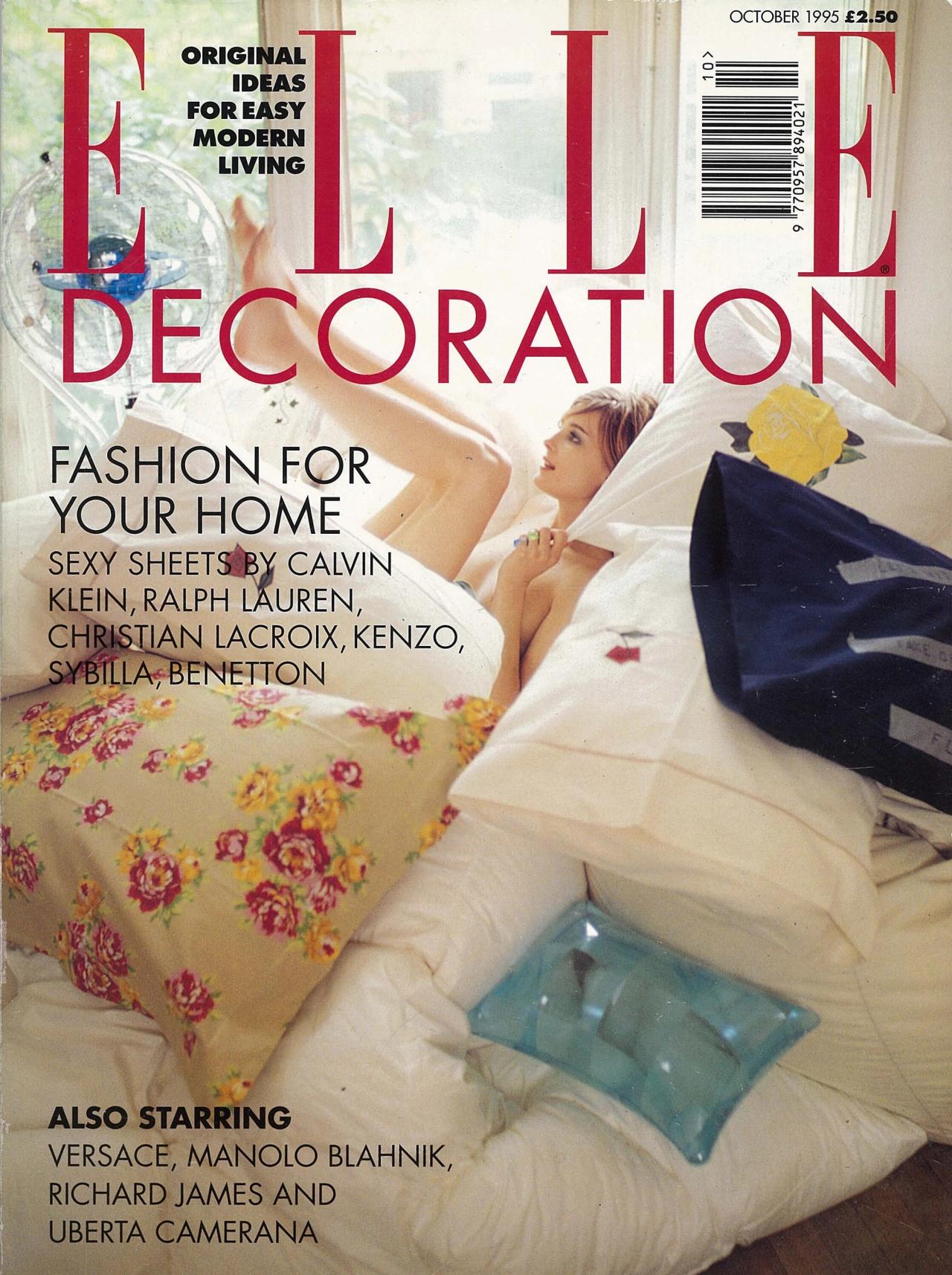 Cover of Elle Decoration (July 1995), edited by Crawford. (Courtesy Ilse Crawford)