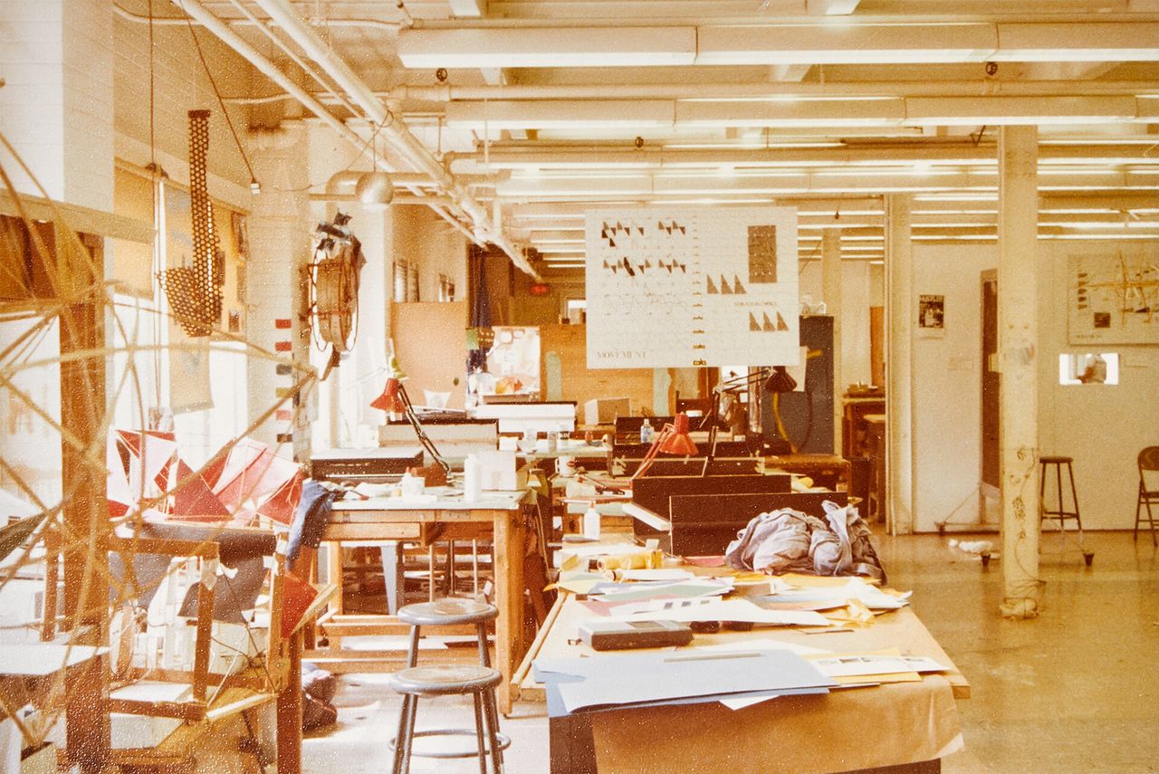An architecture classroom from Hoke’s freshman year at Penn State. (Courtesy John Hoke)