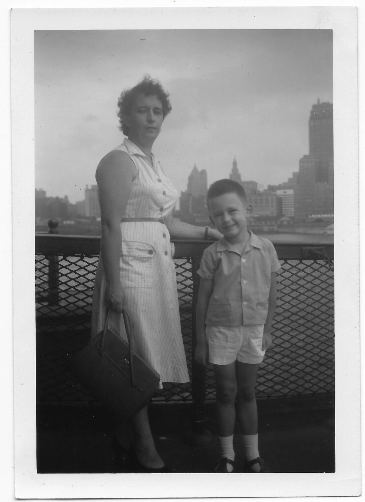 Sante as a child with her mother. (Courtesy Lucy Sante)