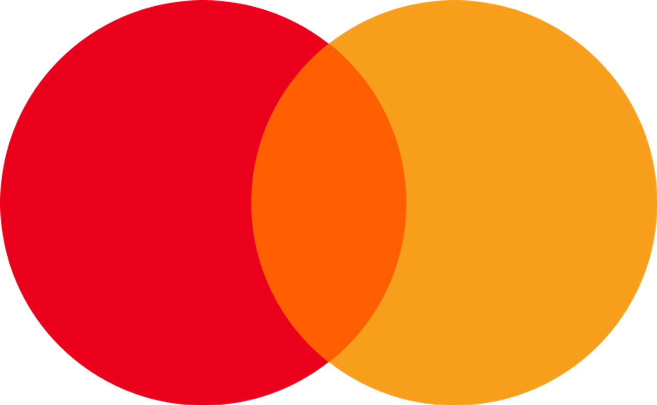 Mastercard’s updated logo, designed by Pentagram in 2019. (Courtesy Wikimedia Commons)