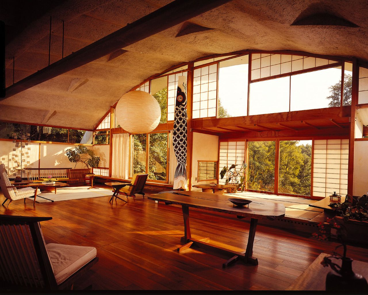 George’s studio at the George Nakashima Woodworkers complex in New Hope, Pennsylvania. (Courtesy George Nakashima Woodworkers)