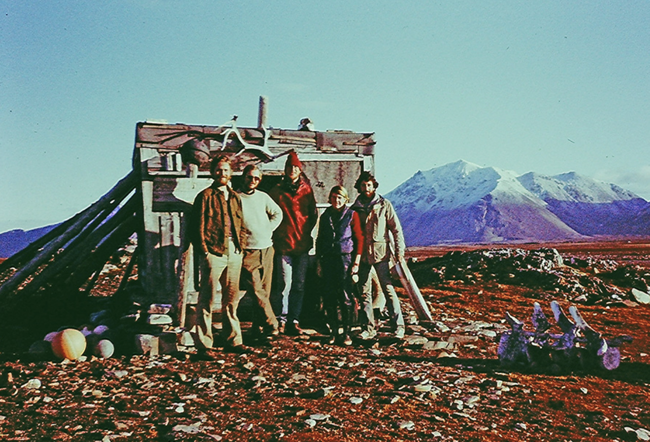 Bjornerud with other researchers during her first season in Svalbard, Norway, in 1984. (Courtesy Marcia Bjornerud)