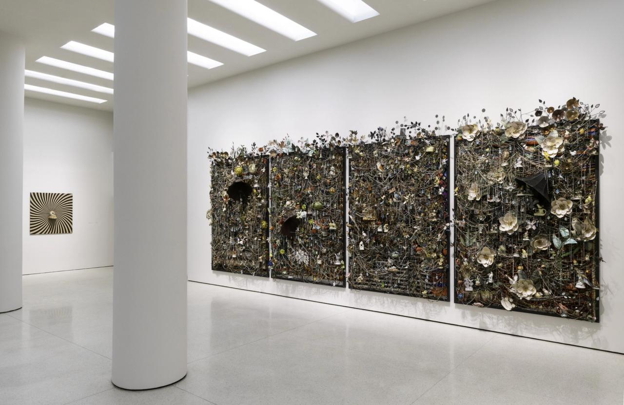 Installation view of “Nick Cave: Forothermore” at the Solomon R. Guggenheim Museum in New York. (Photo: Midge Wattles. Courtesy the Solomon R. Guggenheim Foundation)