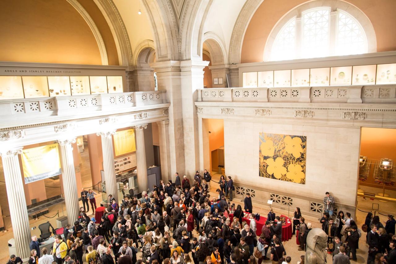 The main hall of the Metropolitan Museum of Art before the late art director George Lois’s Creative Mornings talk. (Photo: Katherine Miles Jones.)