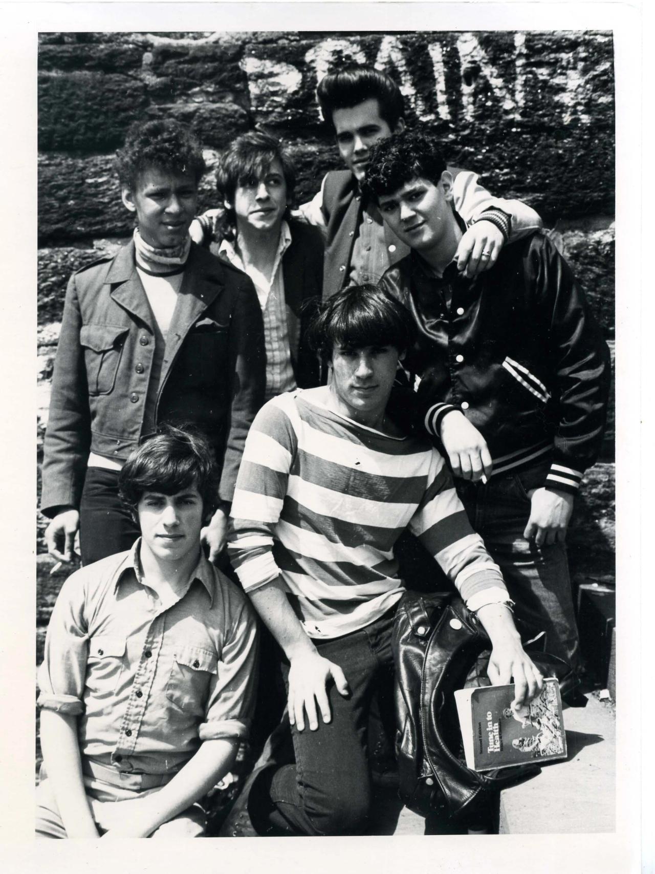 Lethem (bottom left) as a student at the High School of Music & Art in New York City. (Courtesy Jonathan Lethem)