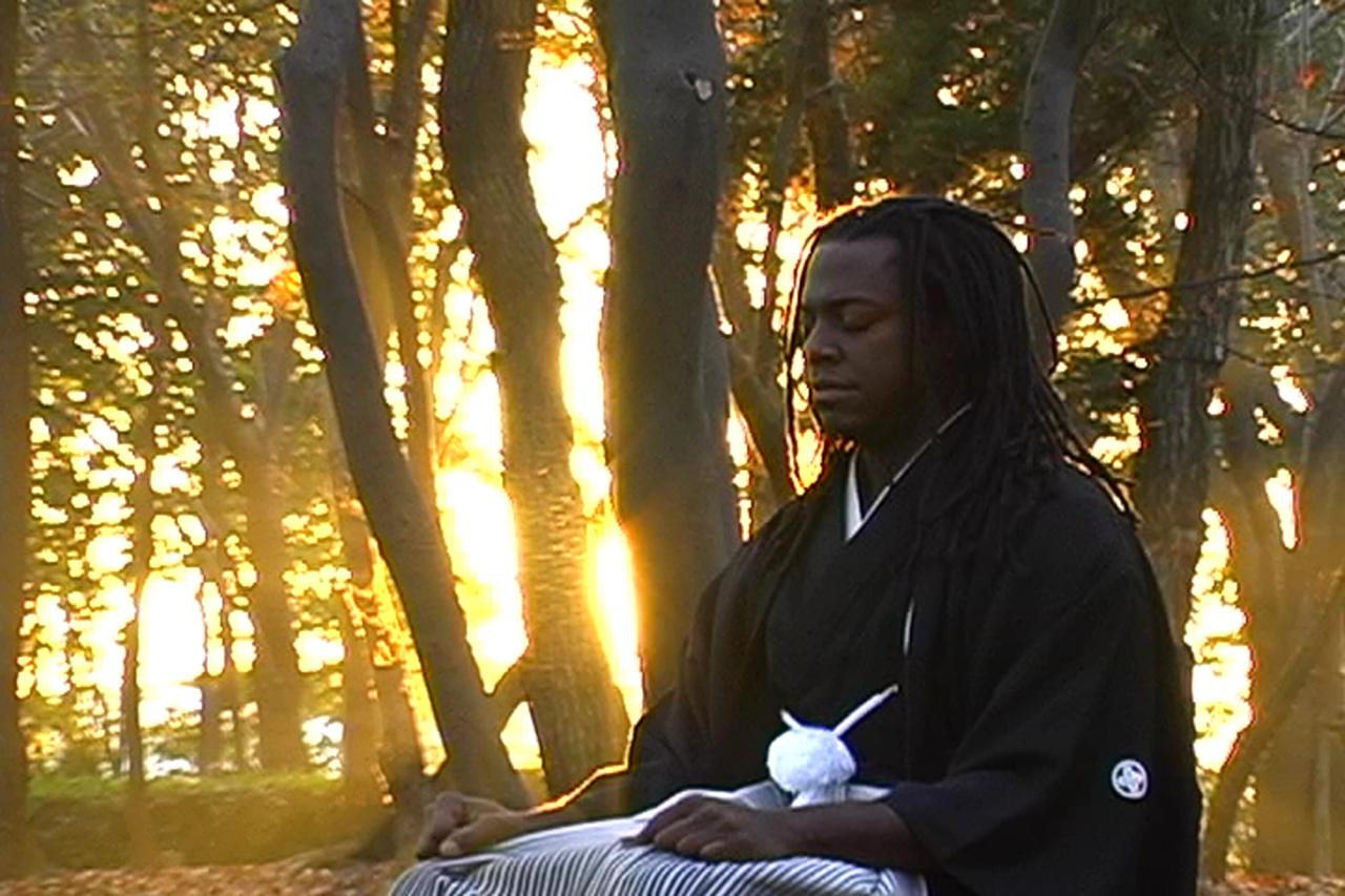 Biggers during his years spent in Japan. (Courtesy Studio Sanford Biggers)