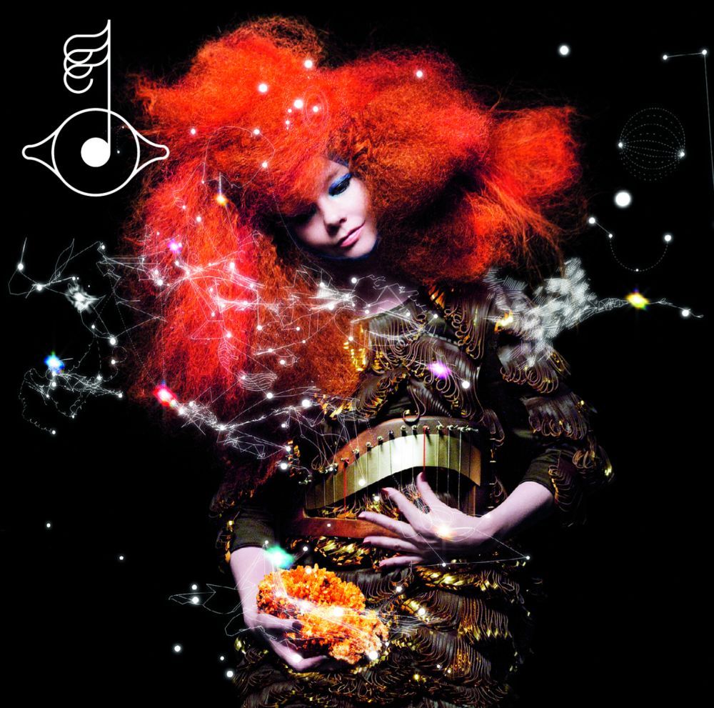 The cover of Icelandic singer Björk’s 2011 album Biophilia, featuring a custom look designed by van Herpen. (Photo: Inez and Vinoodh)