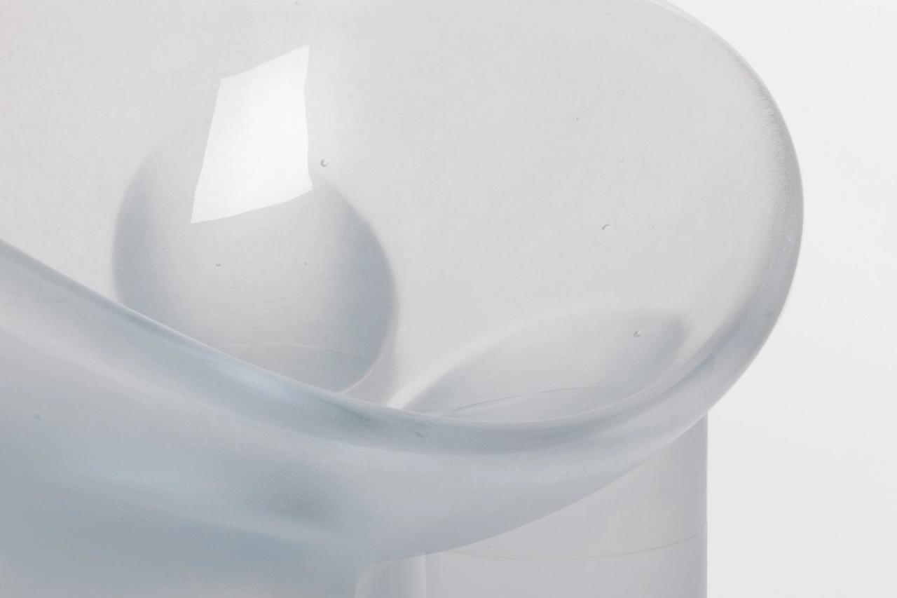 Toogood’s Roly-Poly Chair / Water (2016). (Photo: Angus Mill. Courtesy Friedman Benda and Faye Toogood)