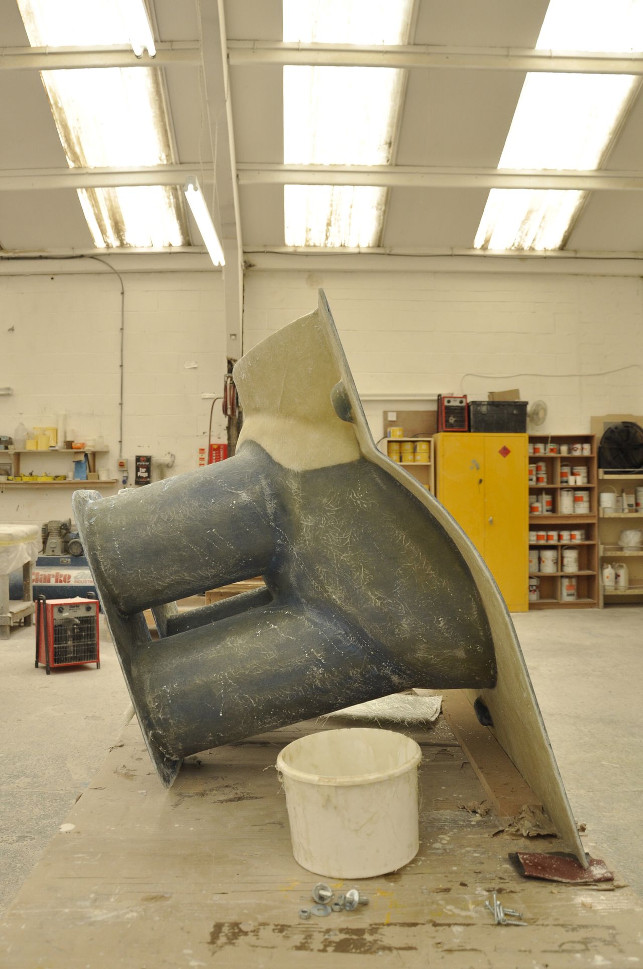 Toogood’s Roly-Poly chair in the process of being made. (Courtesy Faye Toogood)