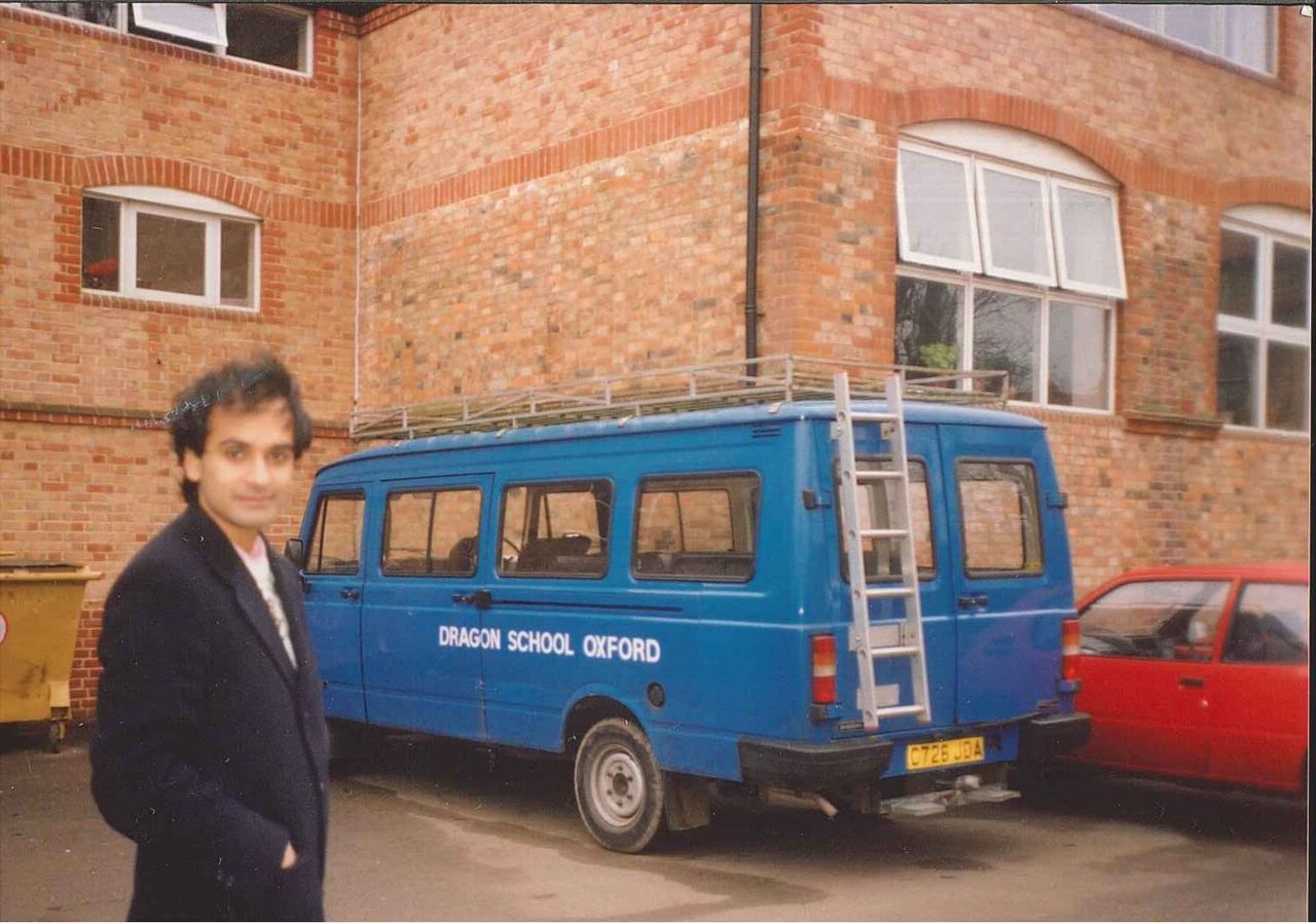 Iyer at The Dragon School boarding school in Oxford, England. (Courtesy Pico Iyer)