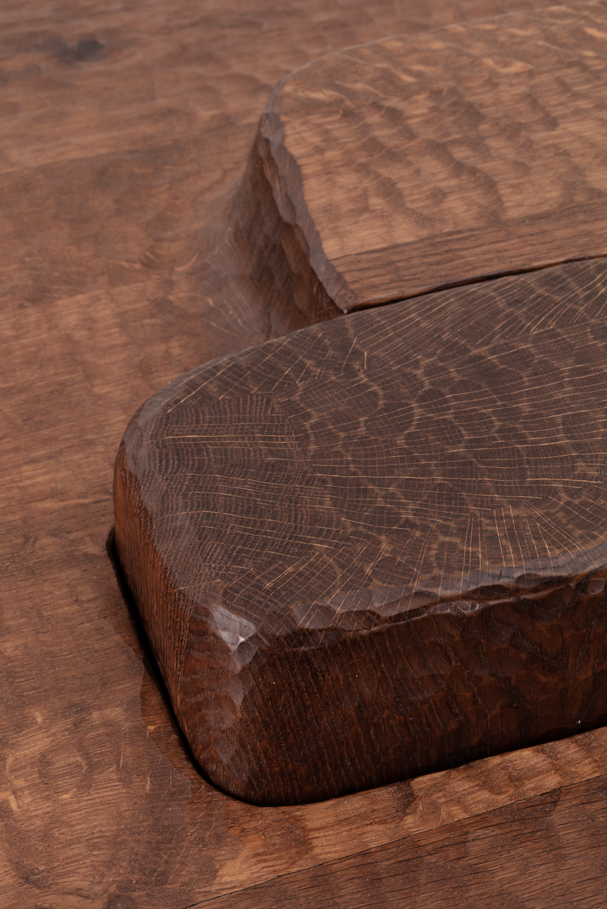 Detail view of “Hill” from Toogood’s exhibition “Assemblage 7: Lost and Found” at Friedman Benda gallery in New York. (Photo: Angus Mill. Courtesy of Friedman Benda and Faye Toogood)