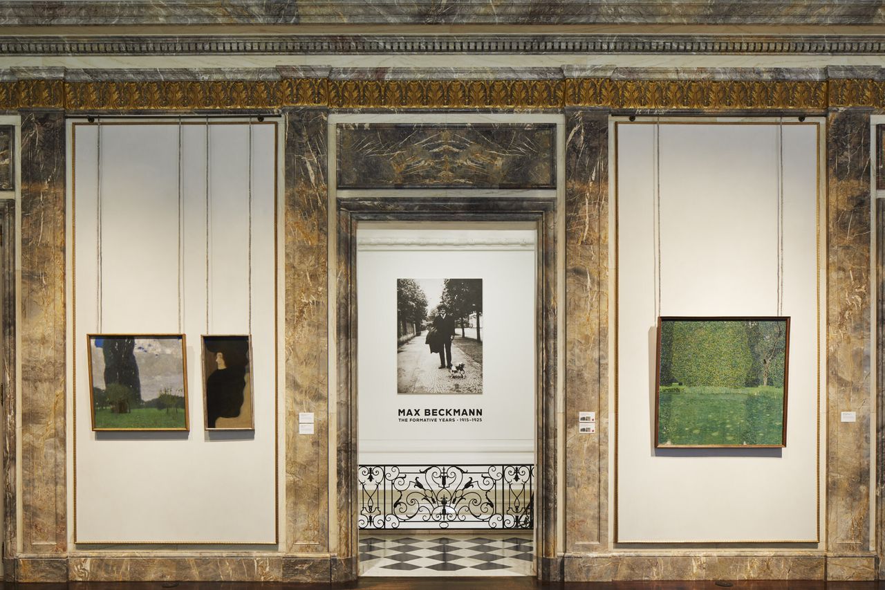 View of a Max Beckmann exhibition in the Selldorf-designed Neue Galerie. (Courtesy Selldorf Architects)