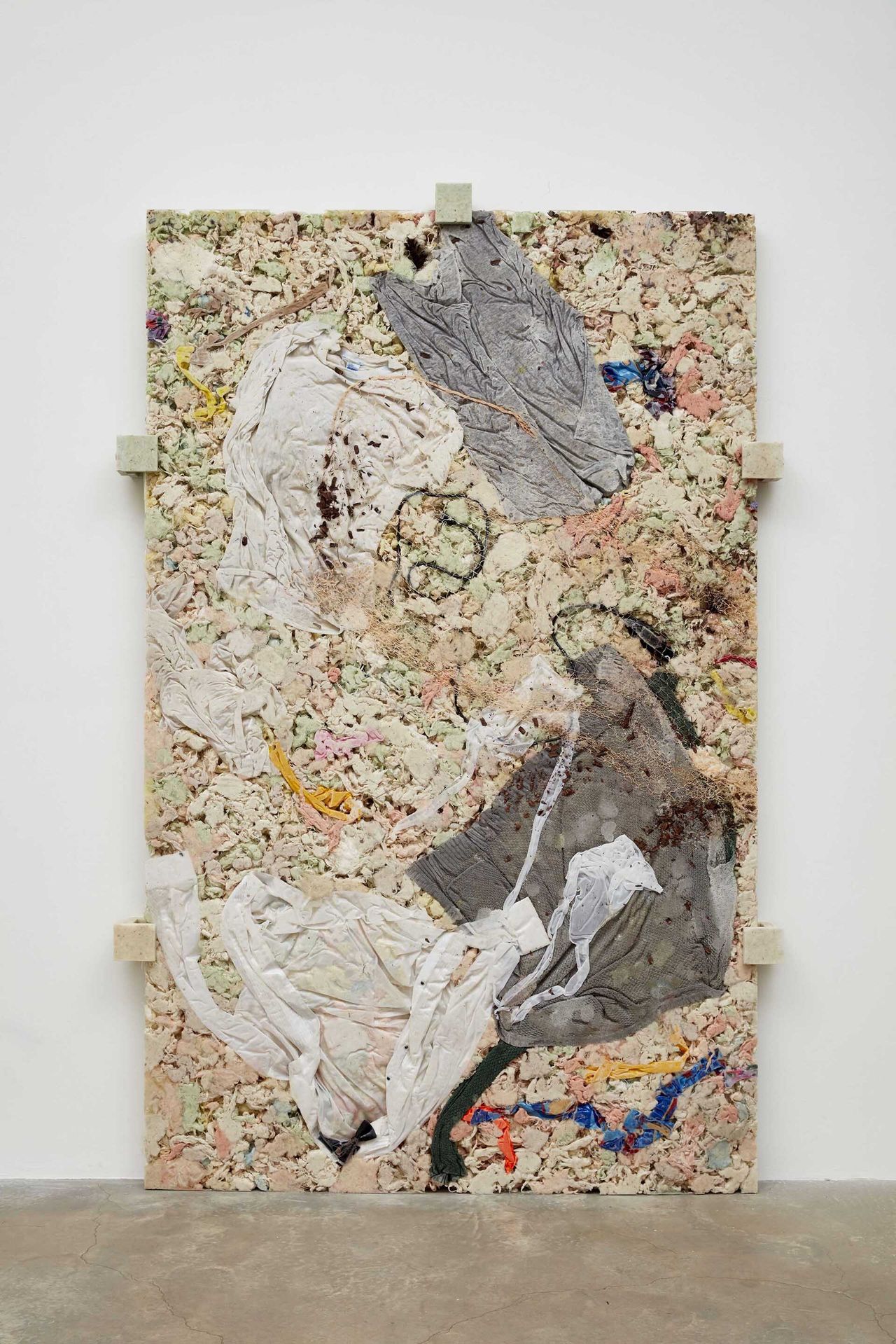 A slab sculpture by Kevin Beasley