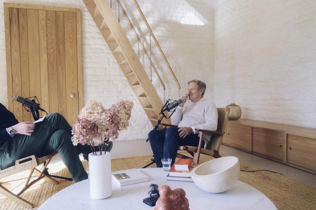Pawson inside his Home Farm in Oxfordshire, during his interview for this episode of Time Sensitive. (Photo: Suzie Howell for The Slowdown)