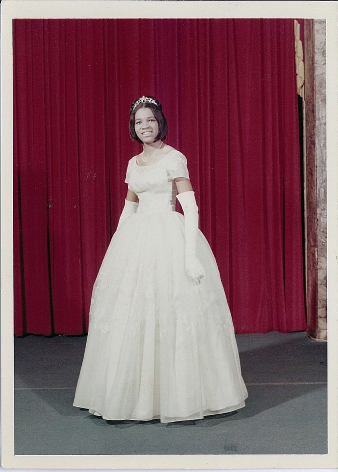 Portrait of Harris as a debutante in 1965. (Photo: Monclova Photographers. Courtesy the Smithsonian National Museum of African American History and Culture)