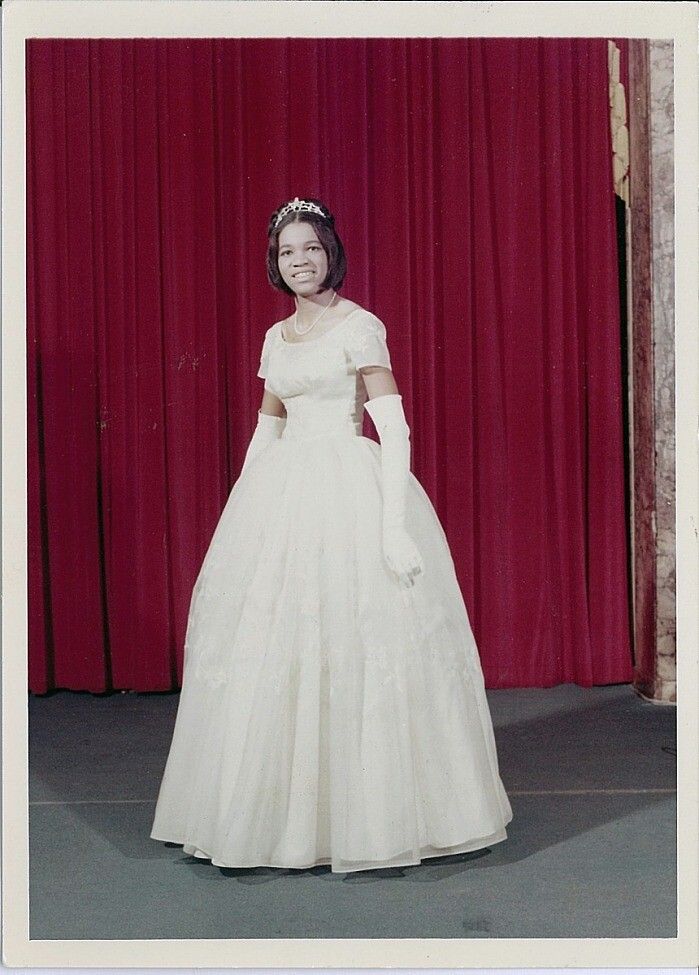 Portrait of Harris as a debutante in 1965. (Photo: Monclova Photographers. Courtesy the Smithsonian National Museum of African American History and Culture)