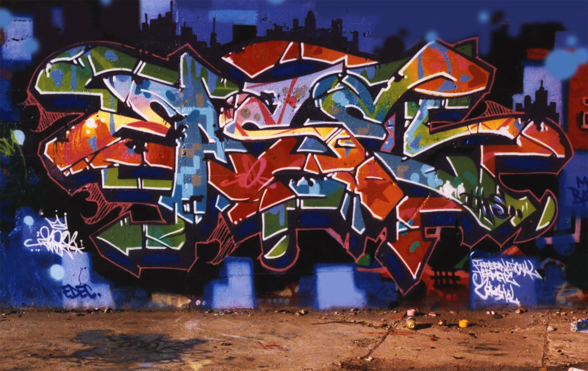 An aerosol work Parlá created in 1994 under his nickname “Ease.” (Courtesy the artist)