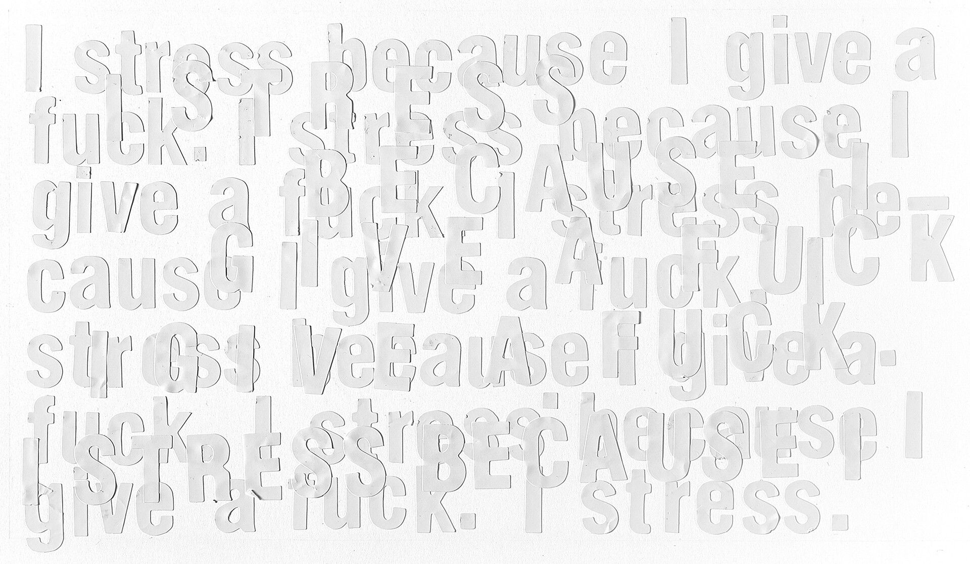 “I Stress Because I Give a Fuck” (2015). (Courtesy Debbie Millman)