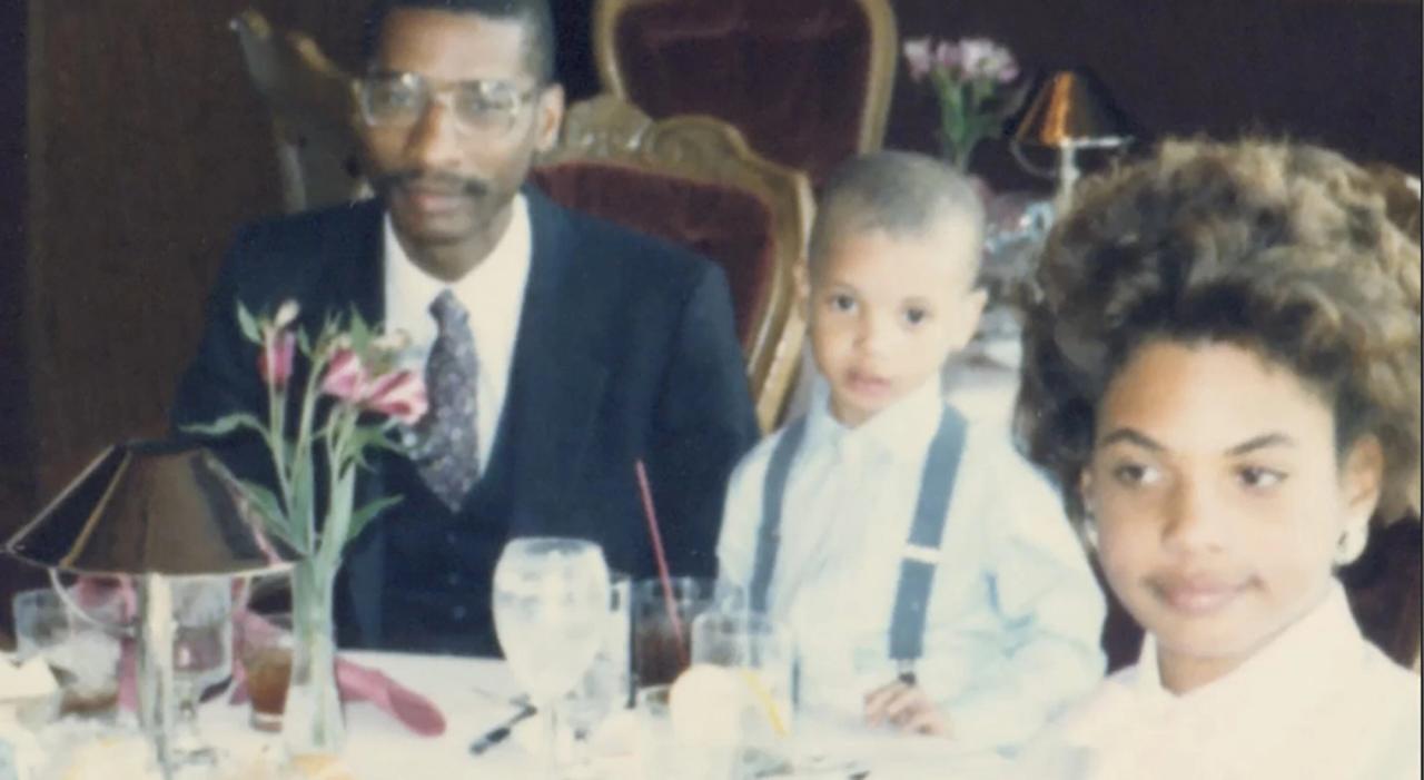 Gay (right) as a child with her father and her brother Michael Jr. (Courtesy Roxane Gay)