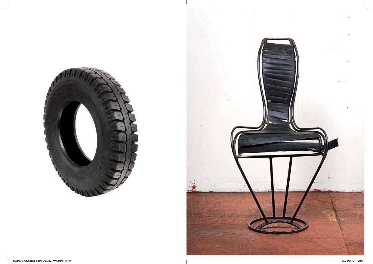 An iteration of the S-Chair, designed by Dixon, as featured in his book Dixonary. (Courtesy Tom Dixon)