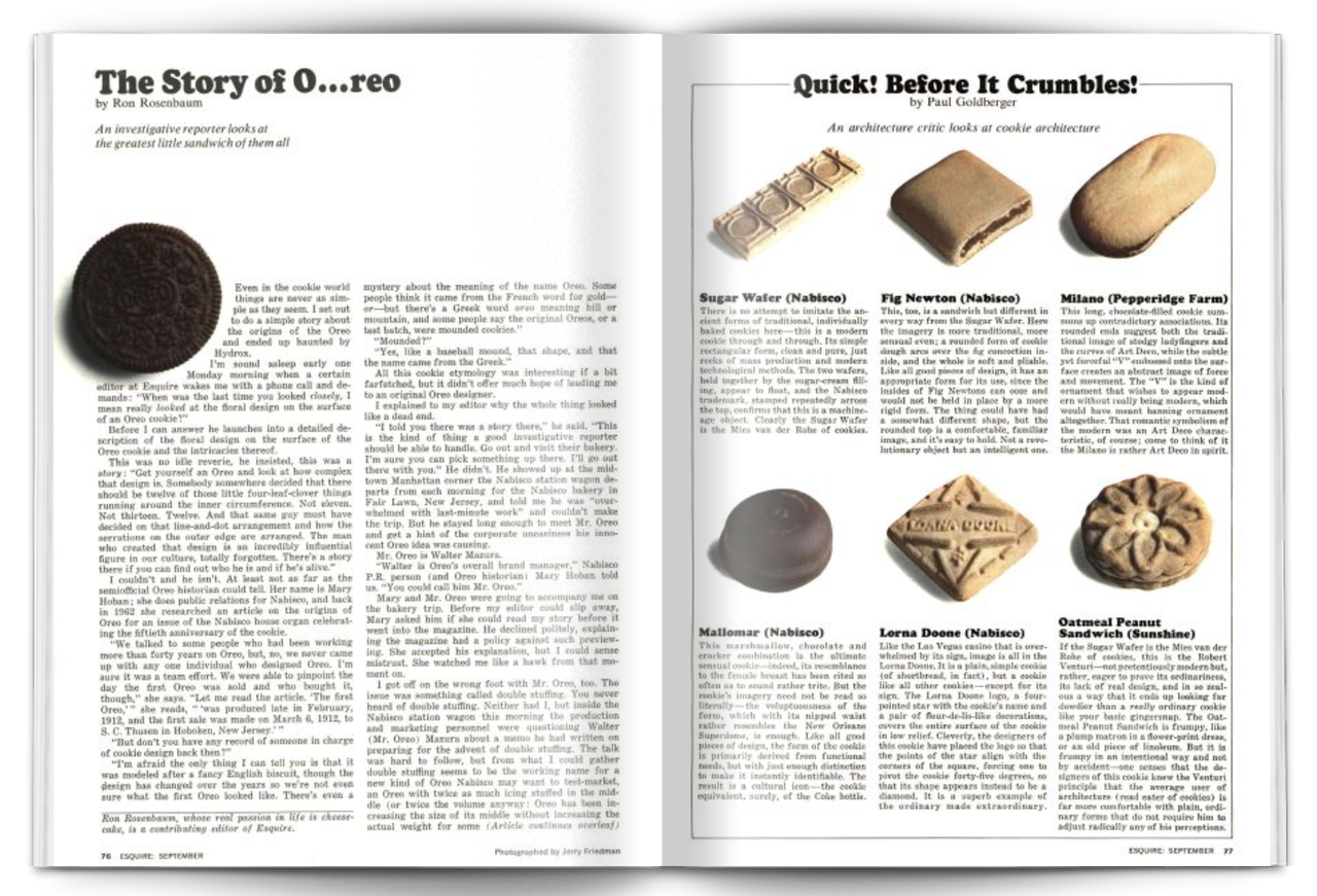 A spread from Goldberger’s article “Quick! Before It Crumbles!” in the September 1975 issue of Esquire magazine. (Courtesy Esquire)