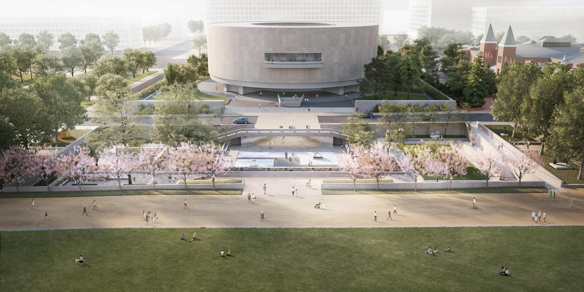 A rendering of Sugimoto’s design for the Hirshhorn Sculpture Garden. (Courtesy Hiroshi Sugimoto)
