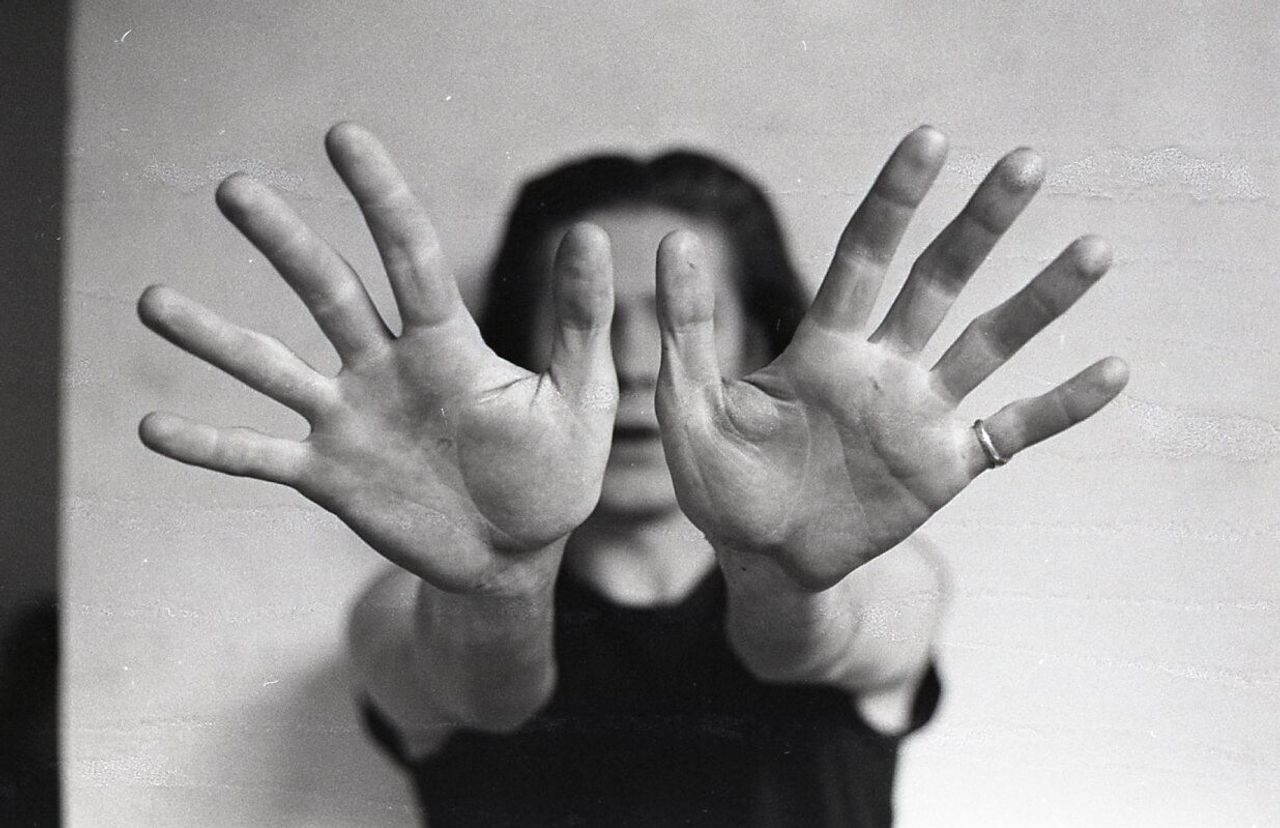 A self-portrait by Nares in New York in 1974. (Courtesy Jamie Nares)