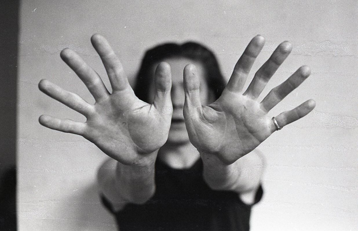A self-portrait by Nares in New York in 1974. (Courtesy Jamie Nares)