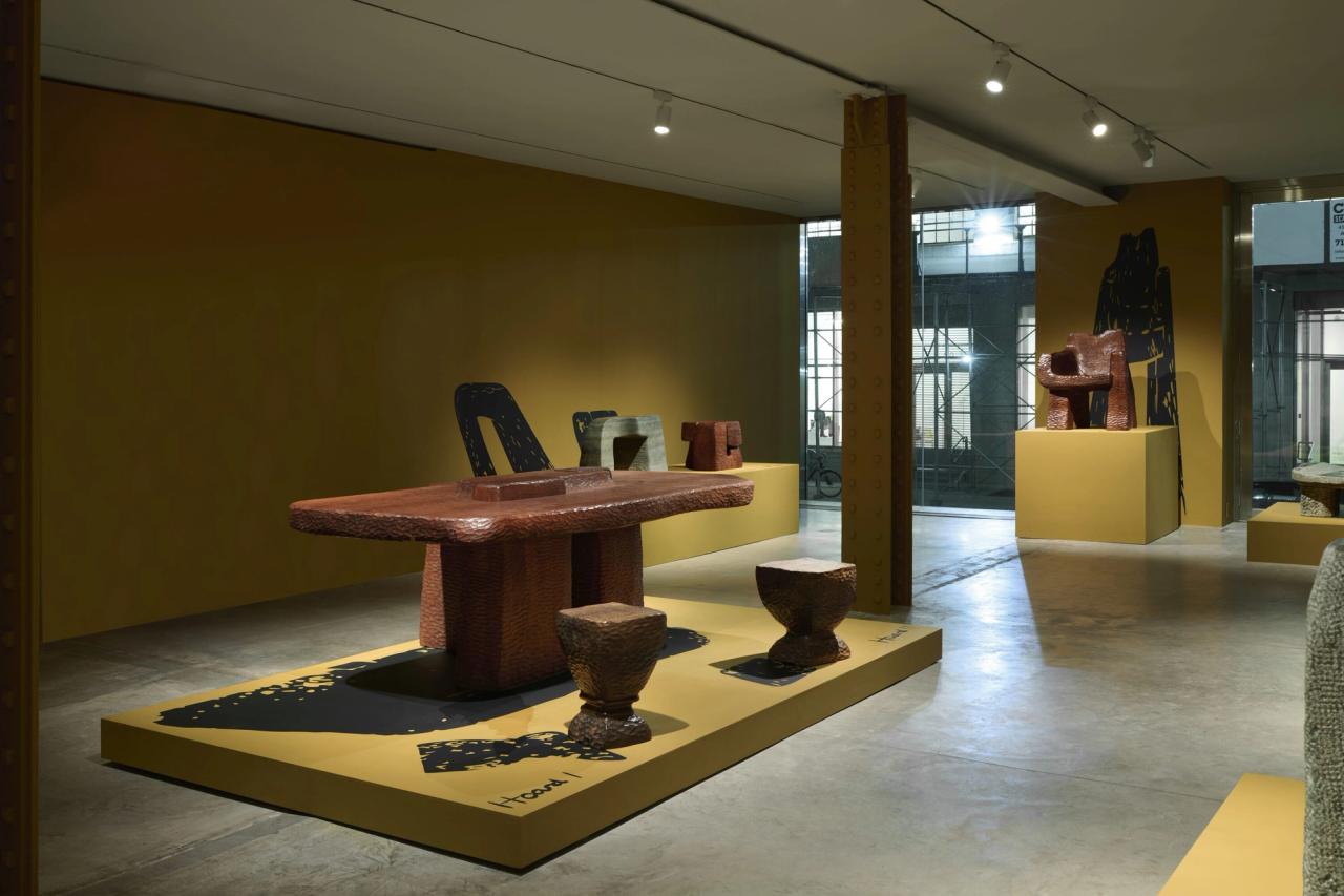 Installation view of Toogood’s exhibition “Assemblage 7: Lost and Found” at Friedman Benda. (Photo: Izzy Leung. Courtesy of Friedman Benda and Faye Toogood)