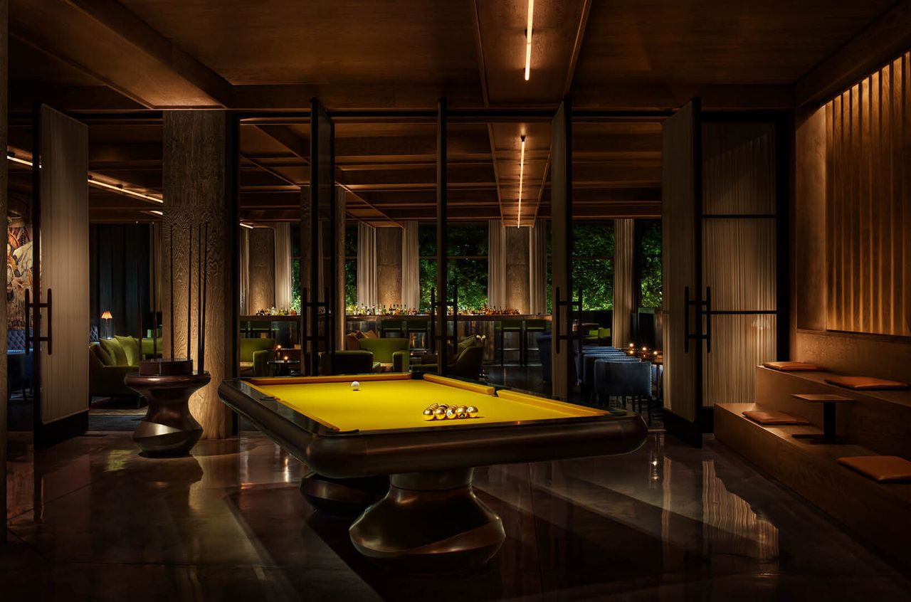 View of the lobby of the Public hotel in New York City. (Courtesy Ian Schrager Company)