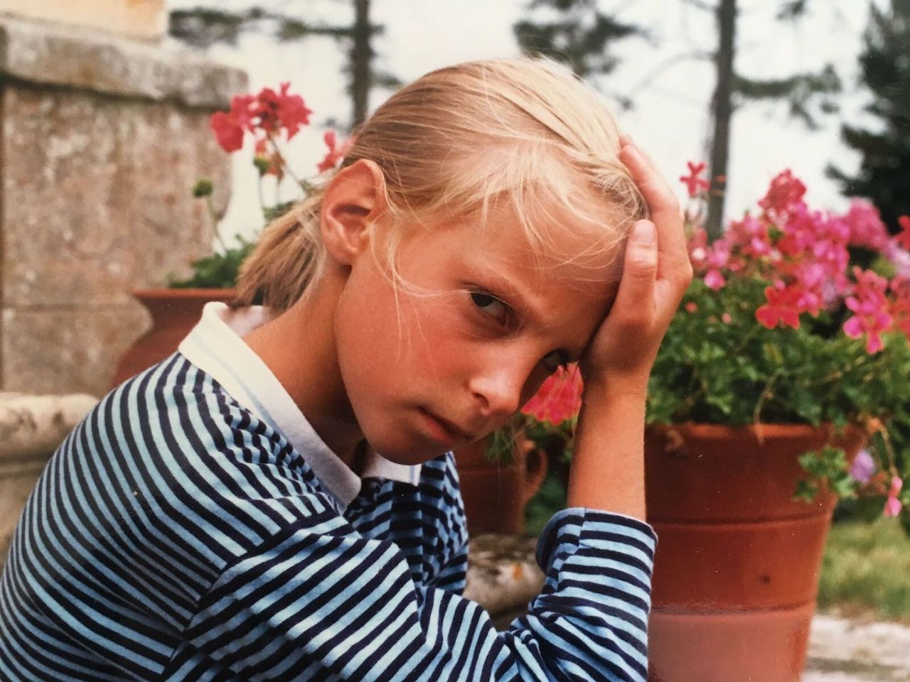 Henrot as a child. (Courtesy Camille Henrot)