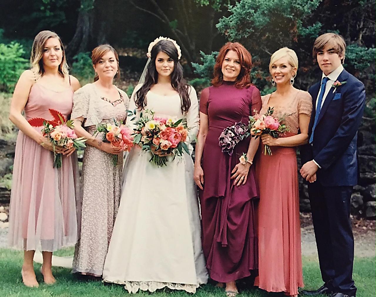 Rosanne Cash at the wedding of her daughter.