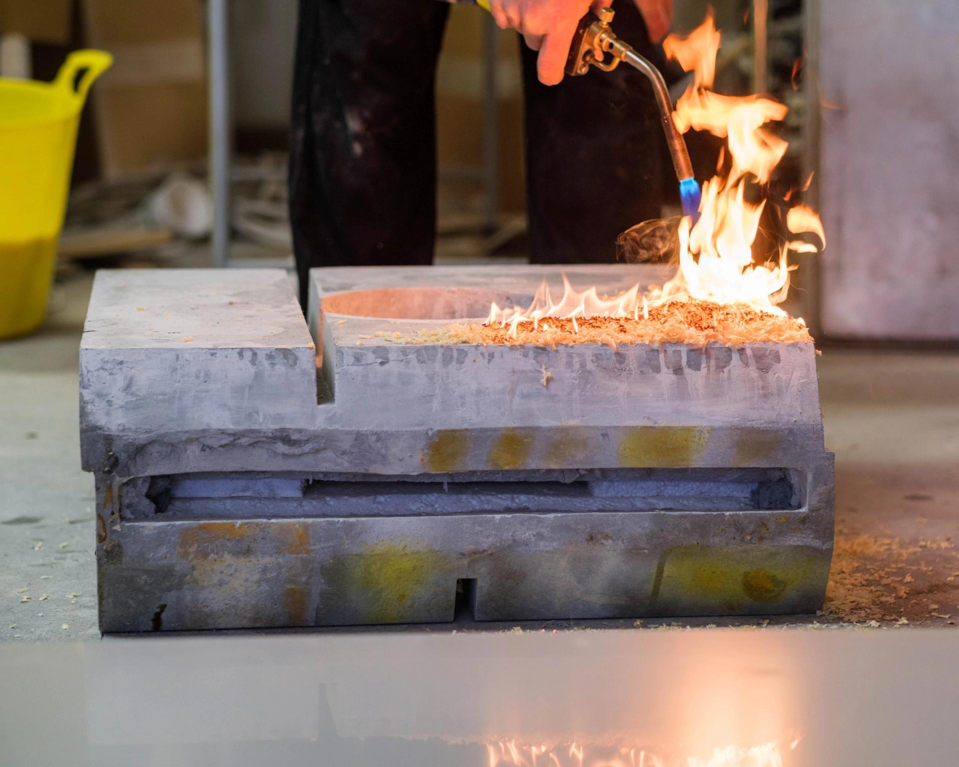 The process behind the sculptures in Ross’s exhibition “Coarse” (2023). (Courtesy the artist and Friedman Benda)