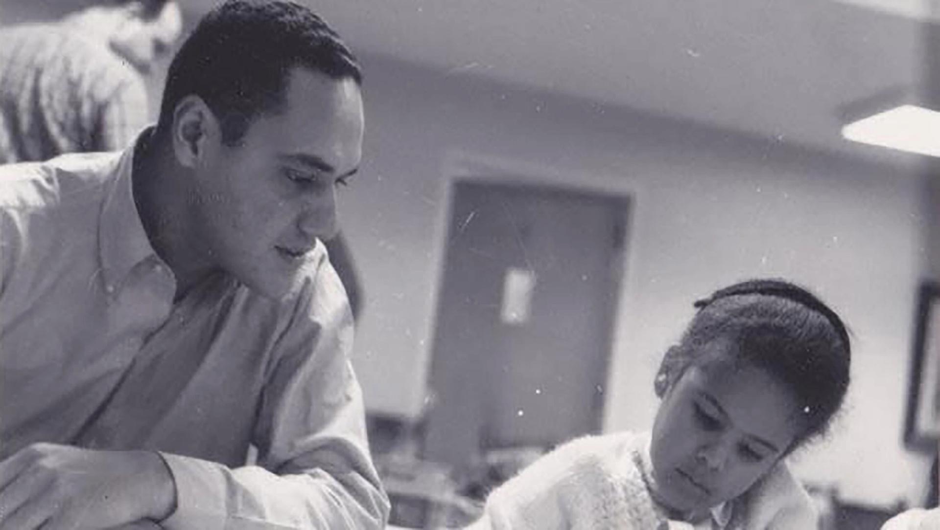 Alexander with her father. (Courtesy Elizabeth Alexander)