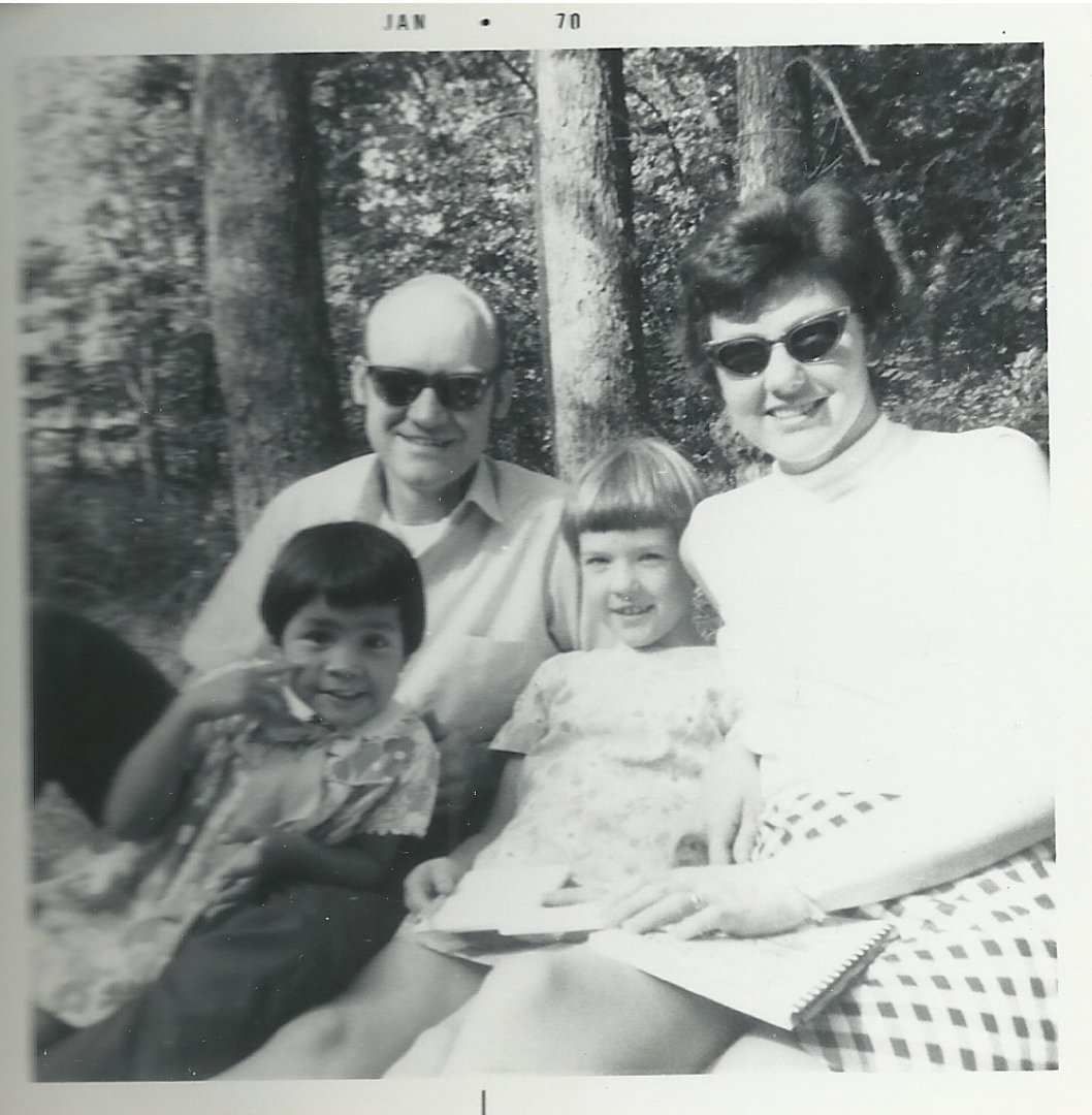 Bjornerud (second to right) with her parents and sister in 1969. (Courtesy Marcia Bjornerud)