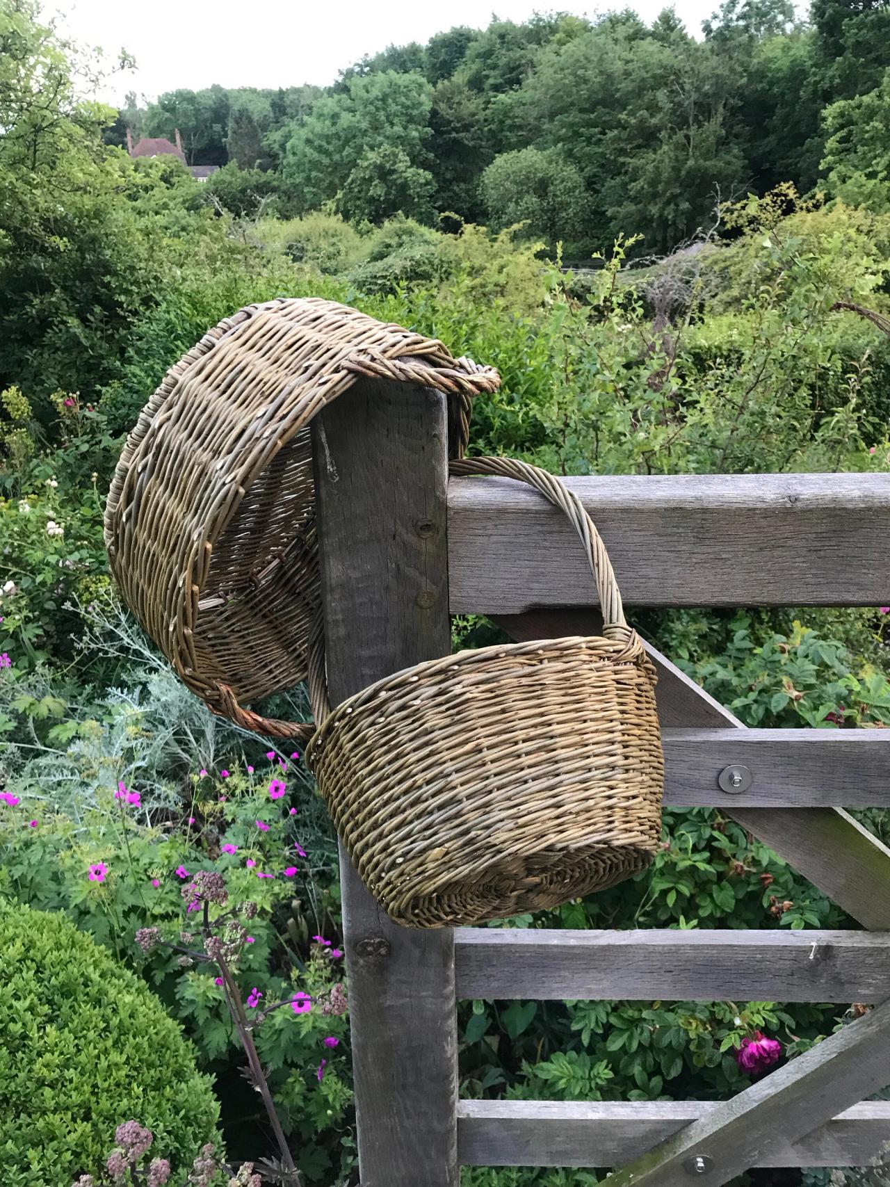 Willow baskets made by Needleman. (Courtesy Deborah Needleman)