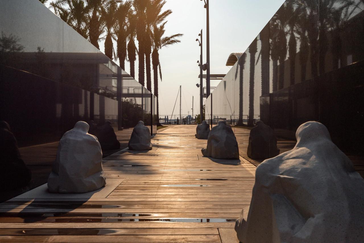The African Ancestors Memorial Garden at the International African American Museum in Charleston, South Carolina. (Photo: Mike Habat. Courtesy Walter Hood)