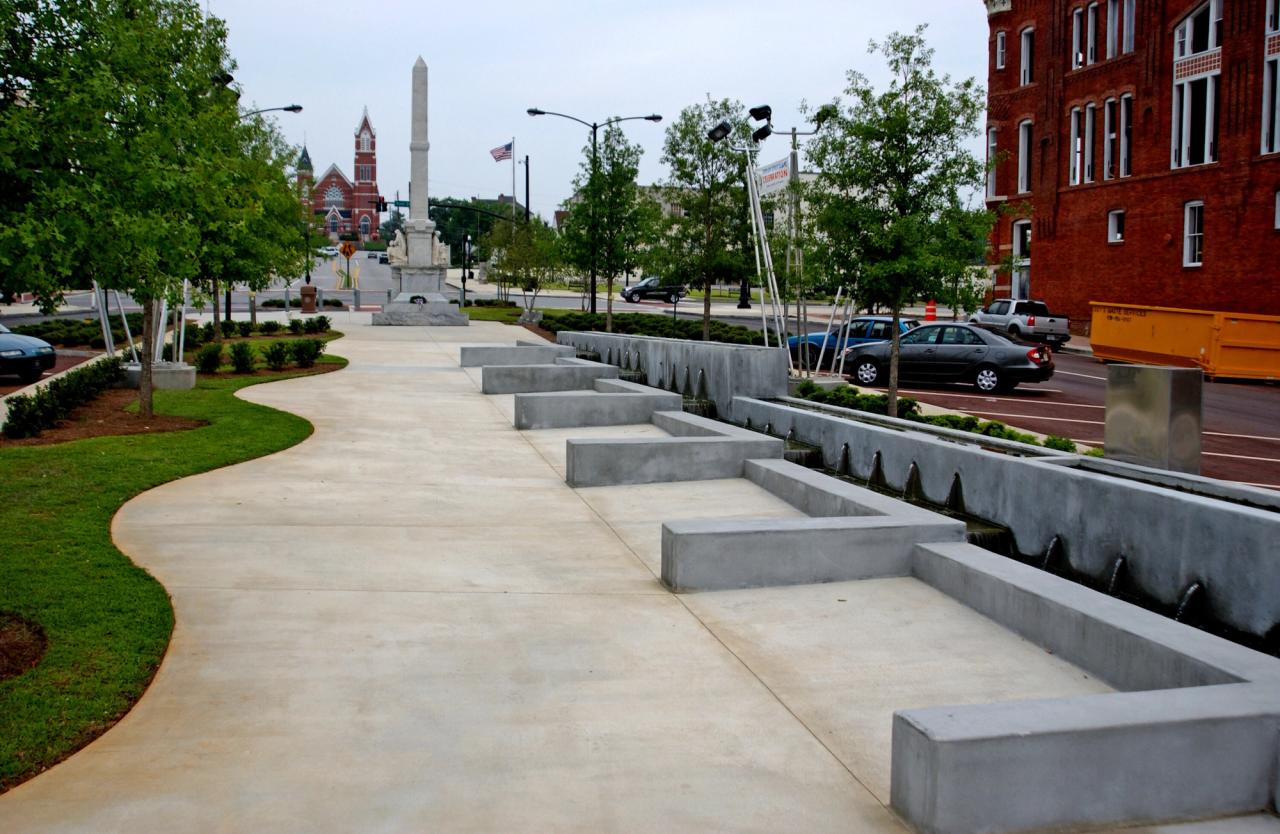 View of Hood’s Macon Yards design in Macon, Georgia. (Courtesy Walter Hood)