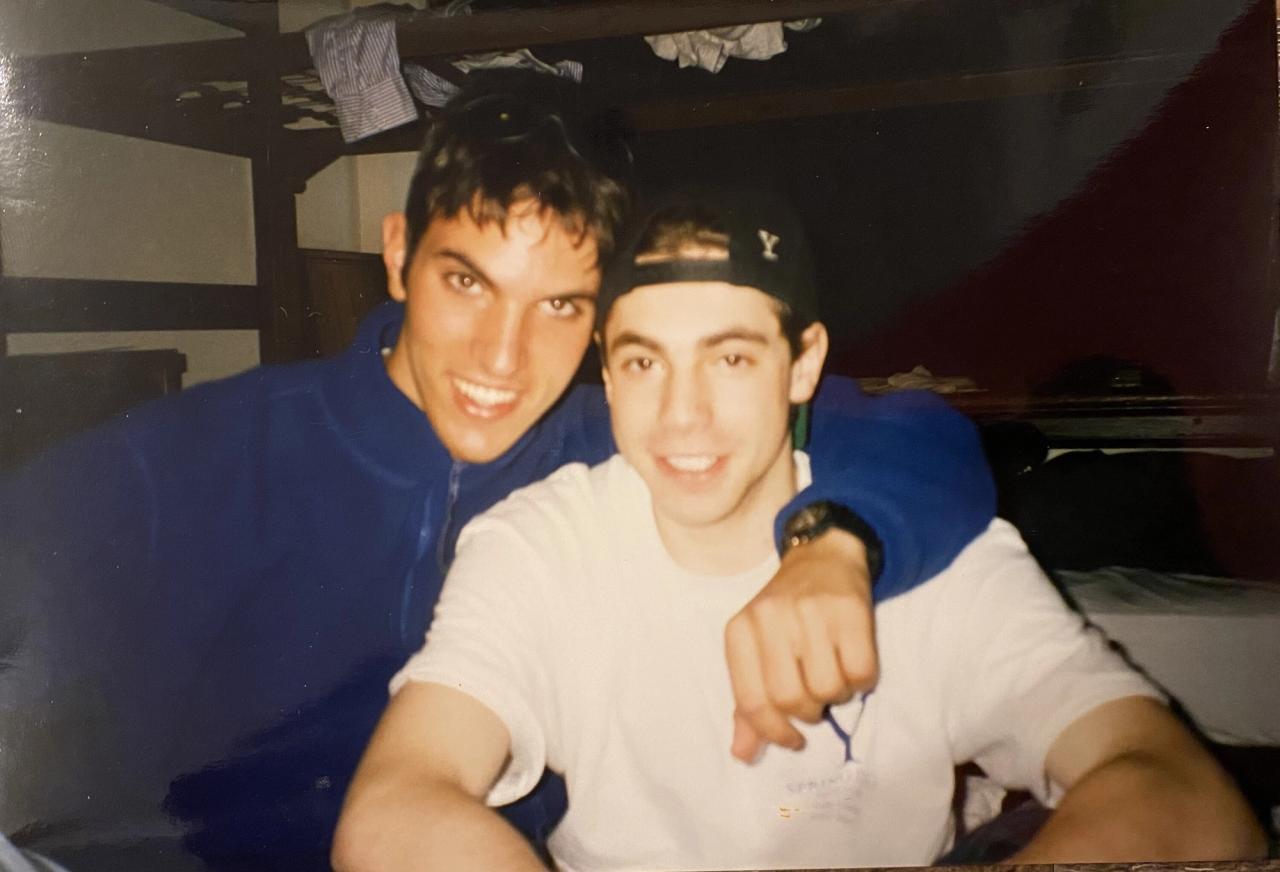 Shapiro (left) and his now husband, Michael Gottlieb (right), during their time at Yale. (Courtesy Ari Shapiro)