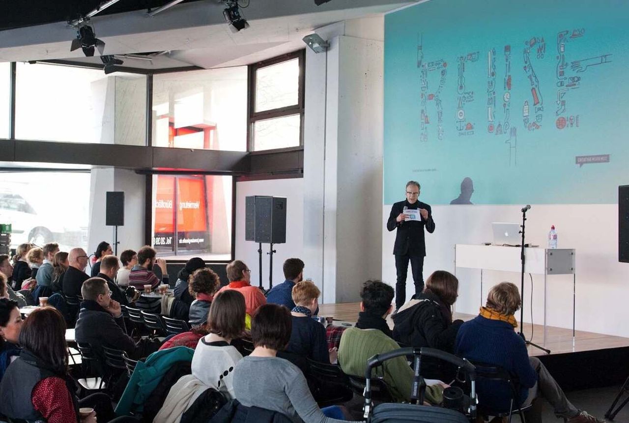 A Creative Mornings event in Berlin. (Courtesy Tina Roth Eisenberg)