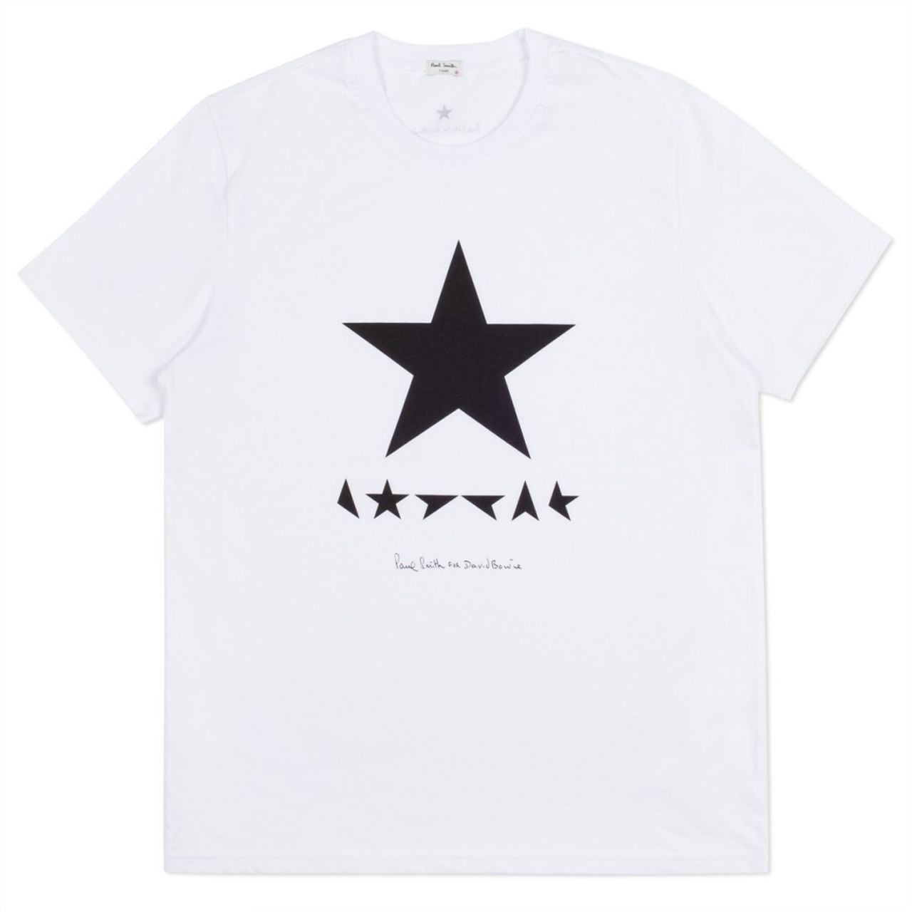 A T-shirt Smith designed for David Bowie’s Blackstar album in 2016. (Courtesy Paul Smith)
