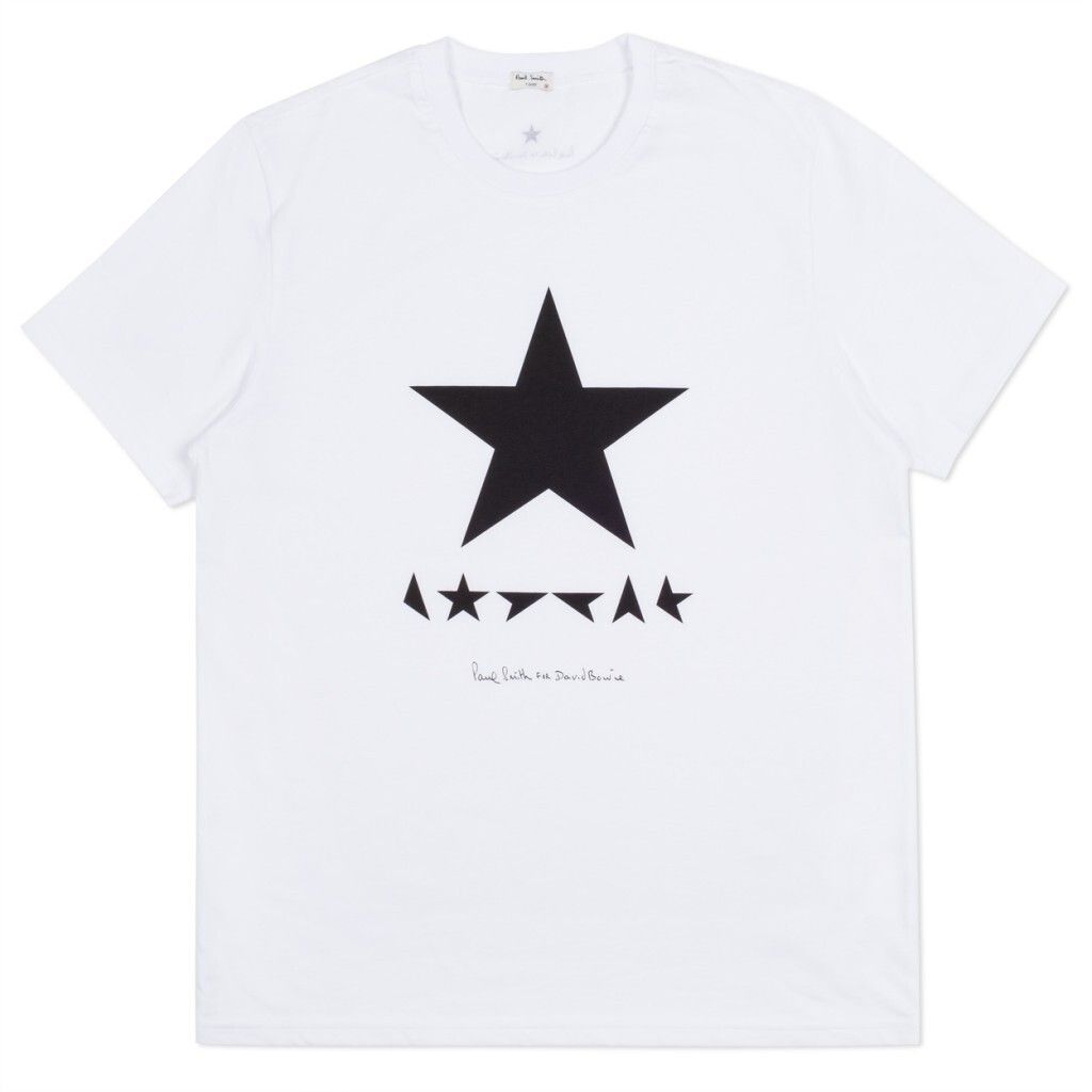 A T-shirt Smith designed for David Bowie’s Blackstar album in 2016. (Courtesy Paul Smith)