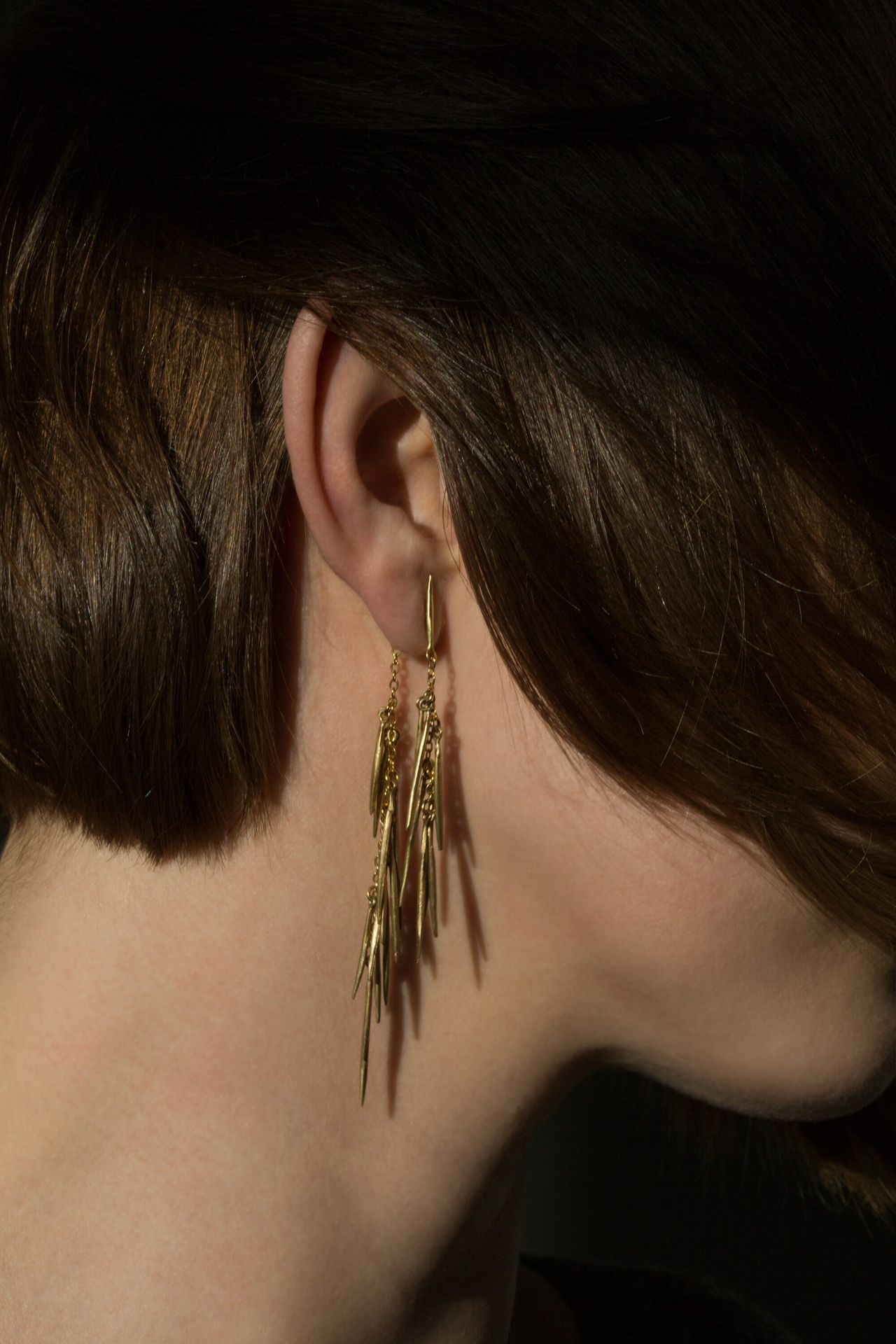 Earrings designed by Adelman (2018). (Courtesy Lindsey Adelman)