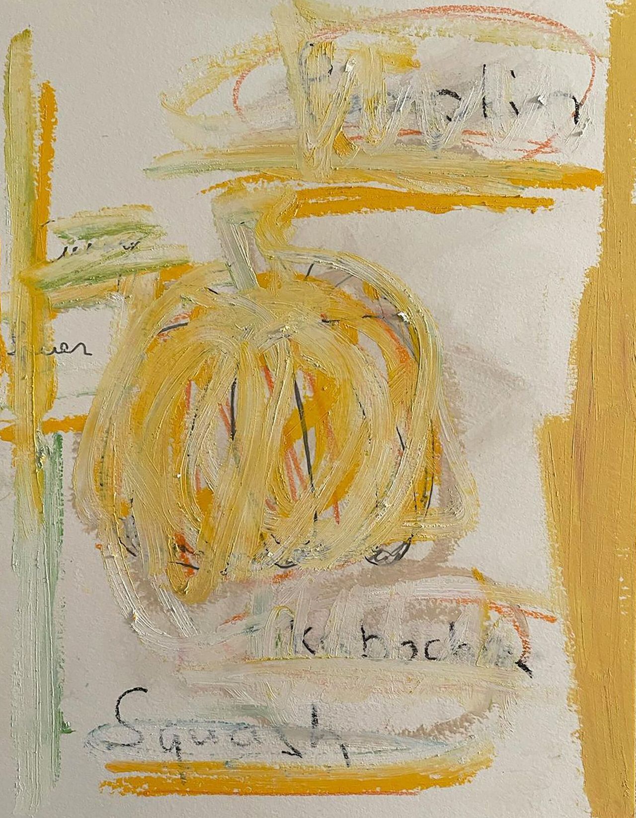 A sketch of a pumpkin by Humm. (Courtesy Daniel Humm)