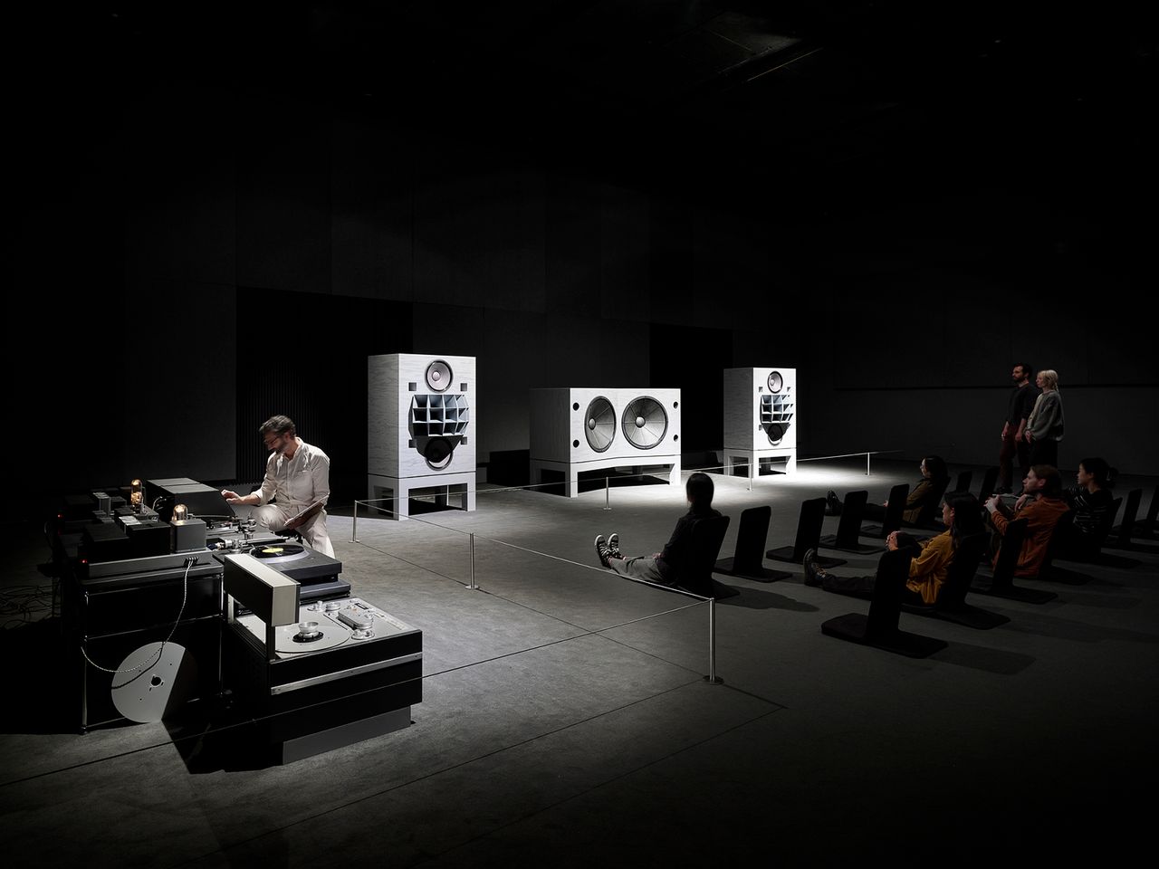 Installation view of Turnbull’s Listening Room shown as part of “Art of Noise,” an exhibition at SFMOMA in San Francisco in 2024. (Photo: Matthew Millman/Courtesy SFMOMA)
